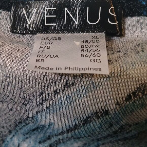 Venus blue turquoise faux wrap dress super soft Sz XL EUC - Picture 5 of 8